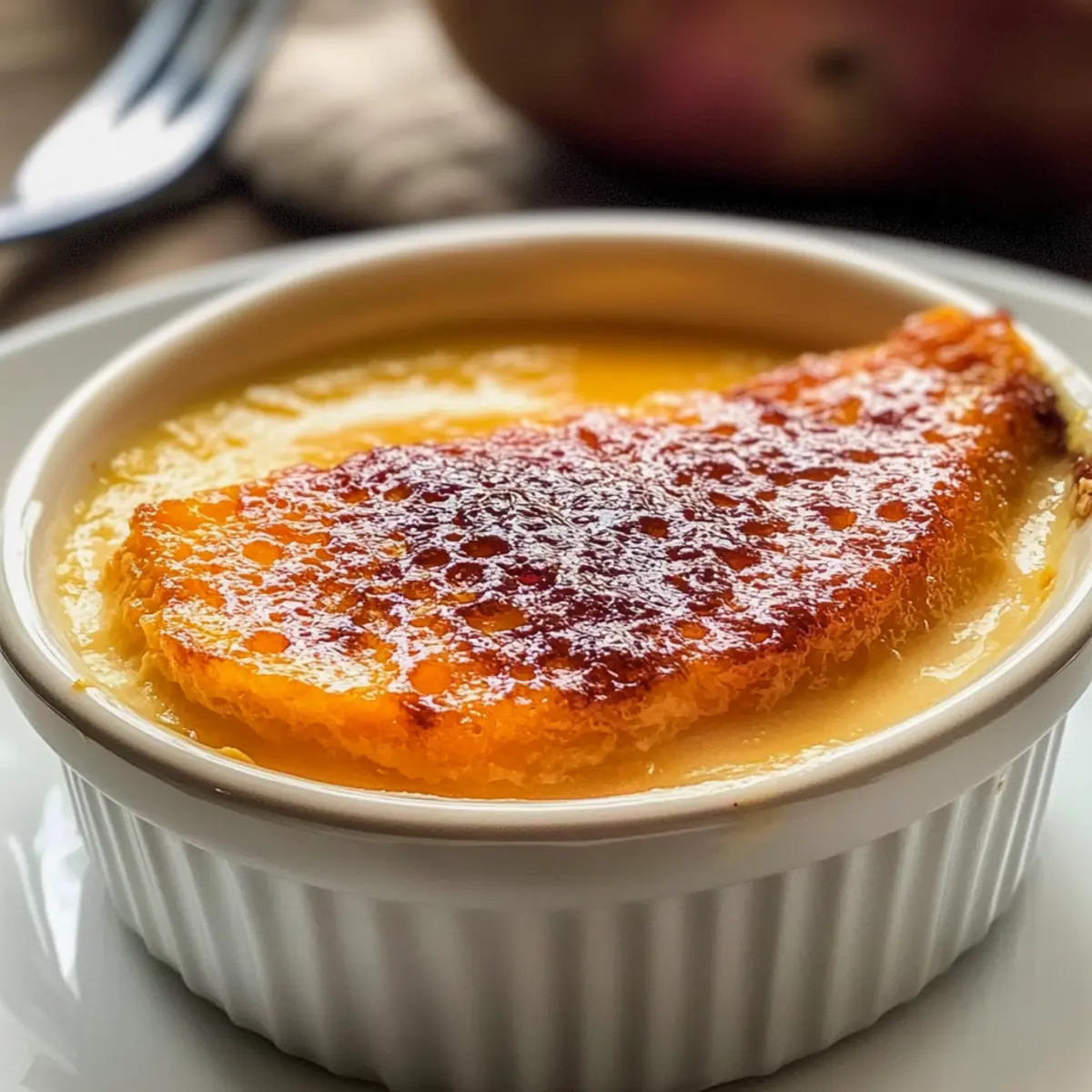 Japanische Süßkartoffel-Crème Brûlée selbstgemacht