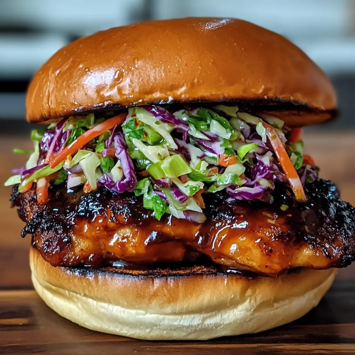 Koreanisches BBQ-Hühnchen-Sandwich für Grillfans