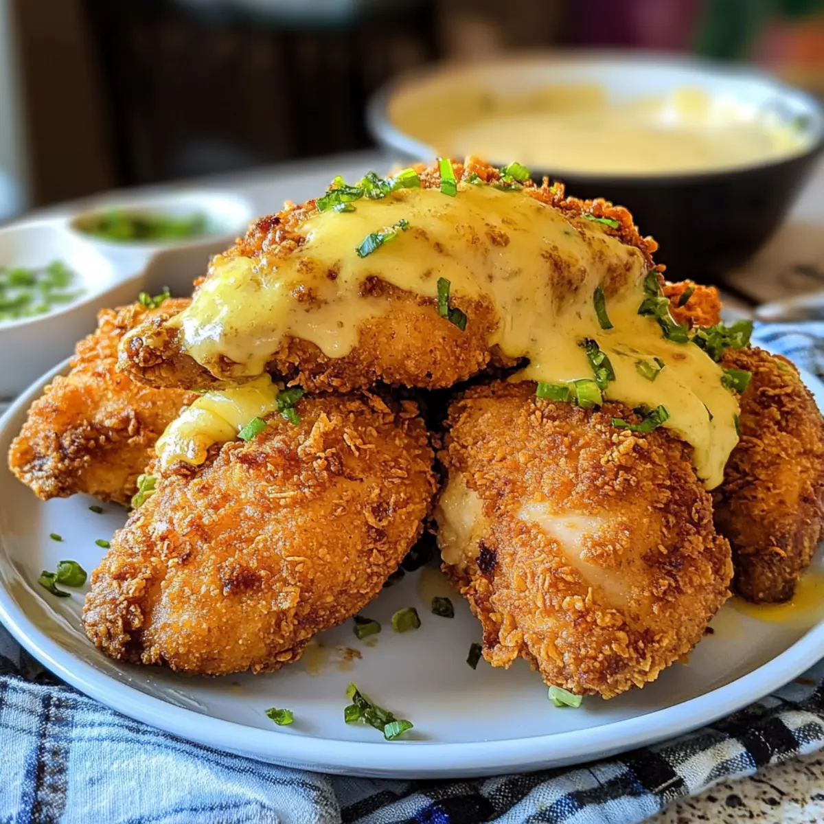 Köstliches Bburinkle Hähnchen mit Käsekruste