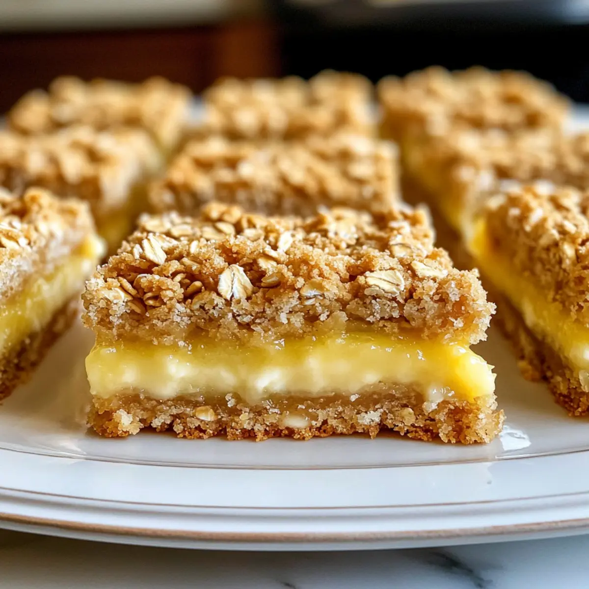 Zitronen-Haferflocken-Crumble-Riegel für jeden Anlass