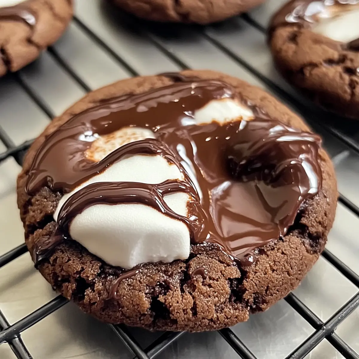 Marshmallow heiße Schokolade Überraschung Kekse