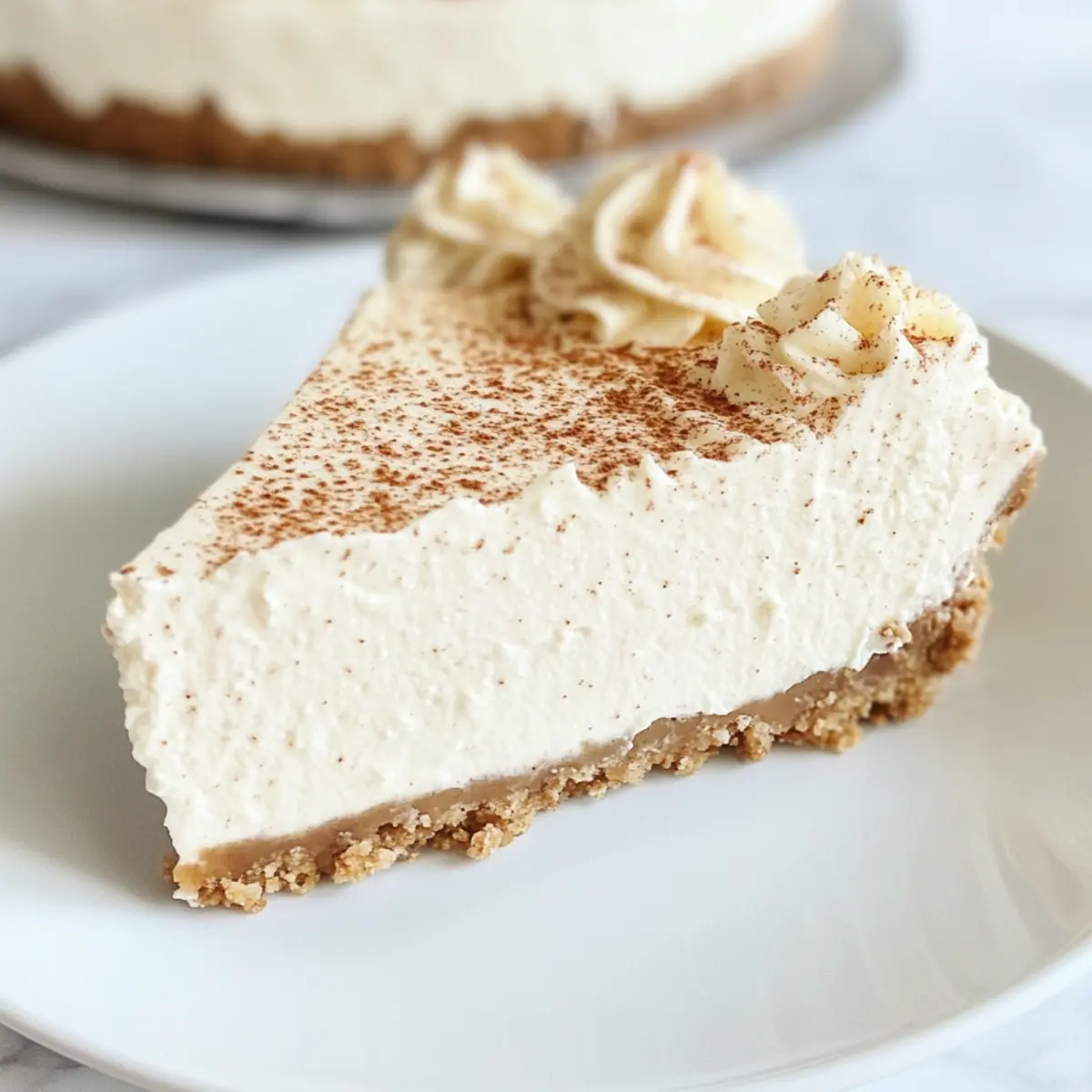 No-Bake Eierlikör Käsekuchen mit Gingersnap Kruste