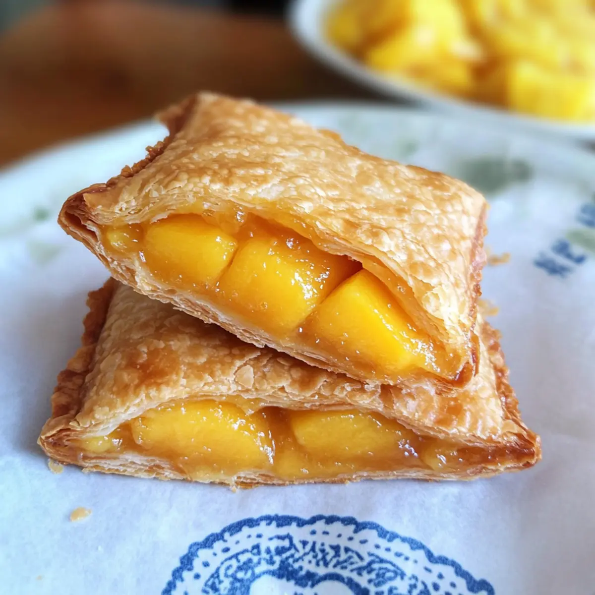 Pfirsich-Mango-Taschenkuchen für den schnellen Genuss