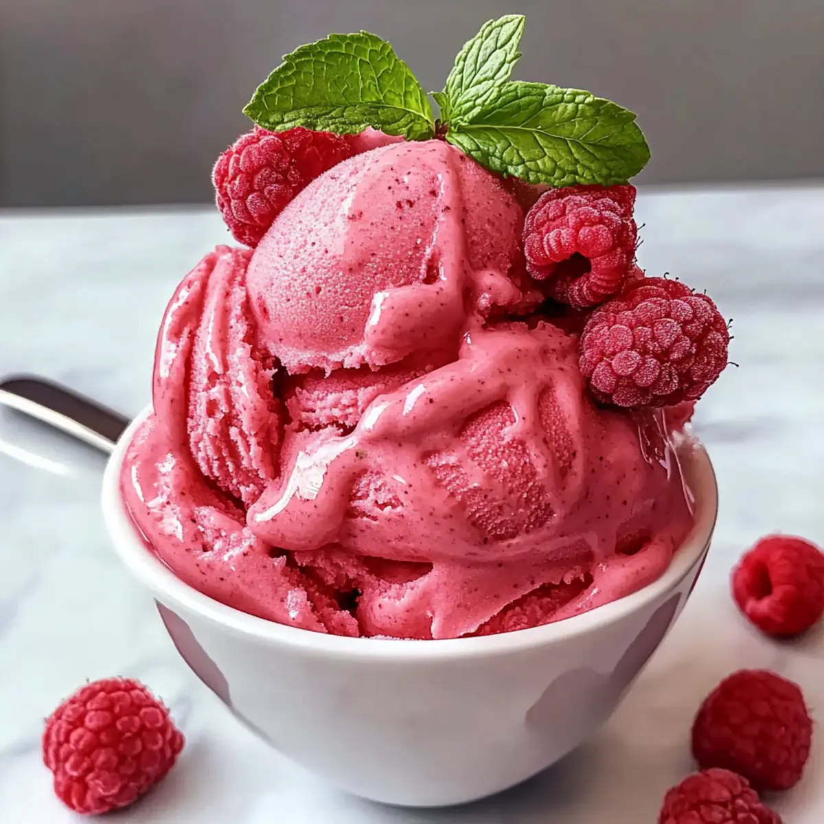 Himbeersorbet: Erfrischendes veganes Dessert Rezept