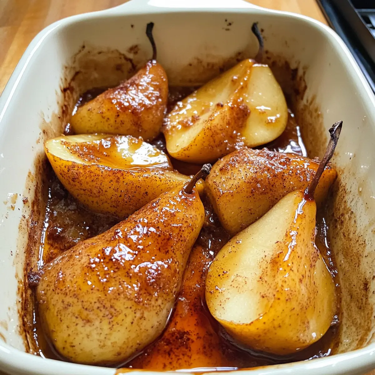Geröstete Ahornbirnen - Schnelles, gesundes Dessert
