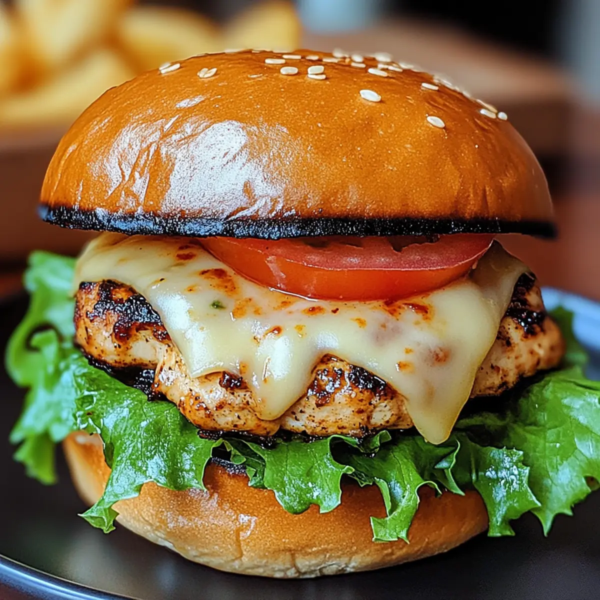 Scharfer Chipotle-Hühnchenburger für Grillabende