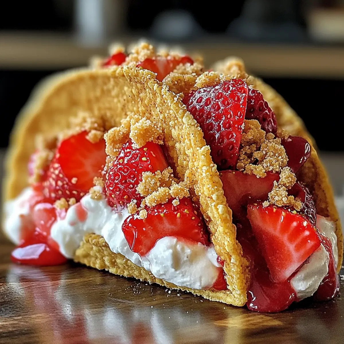 Erdbeer Crunch Käsekuchen Tacos für den perfekten Genuss