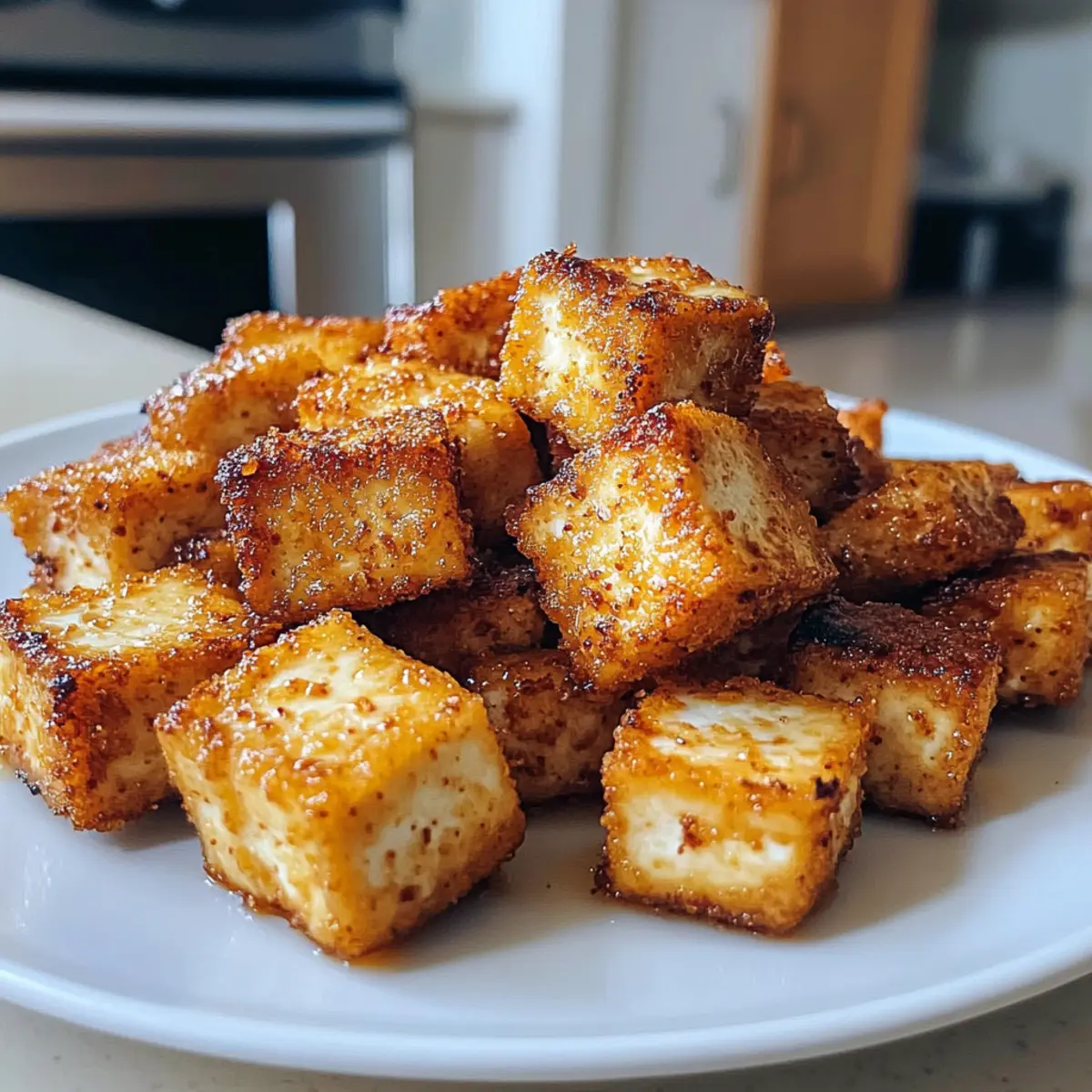20-Minuten Heißluftfritteuse Knuspriger Tofu genießen