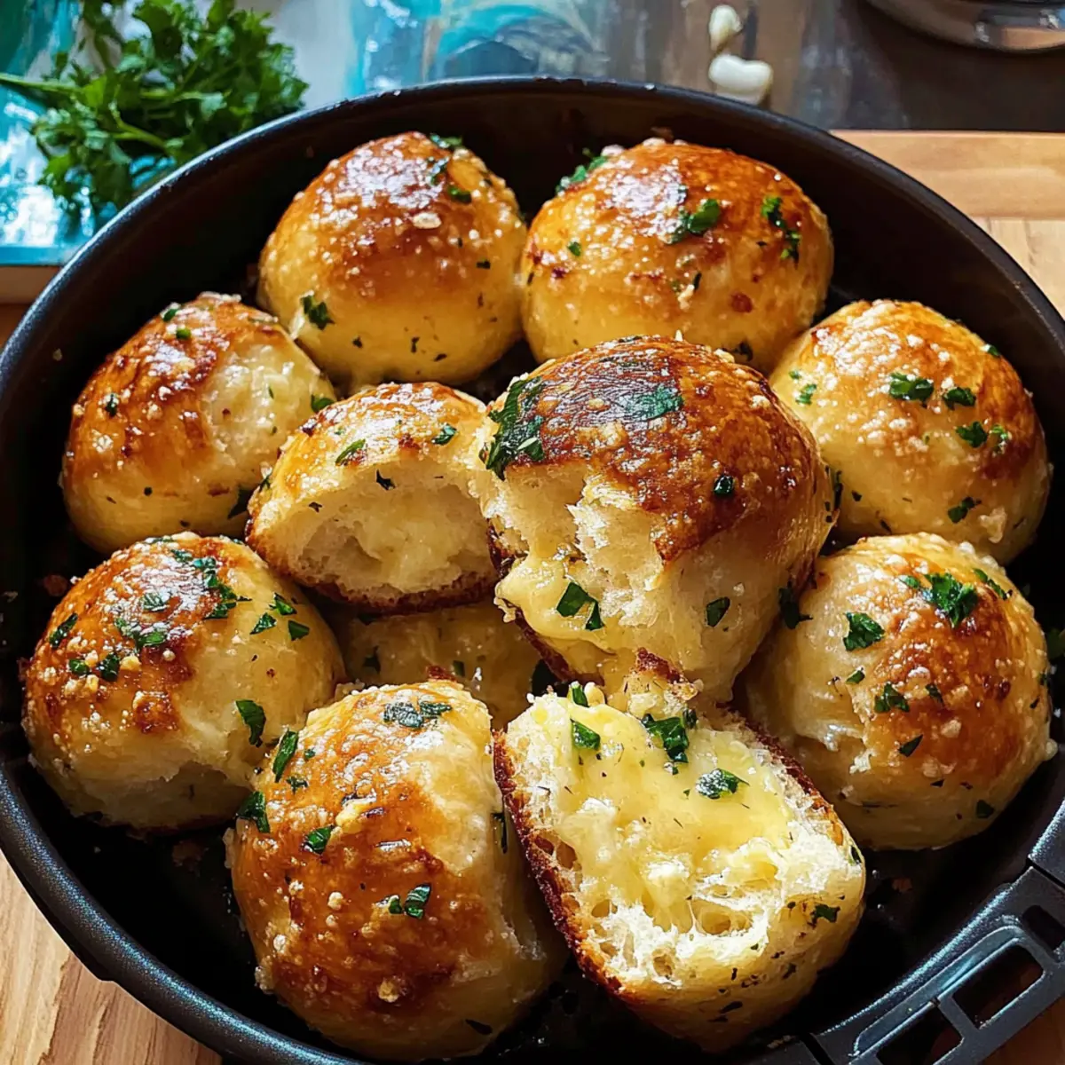 Luftfritteuse Knoblauchbrot: Kross und Aromatisch