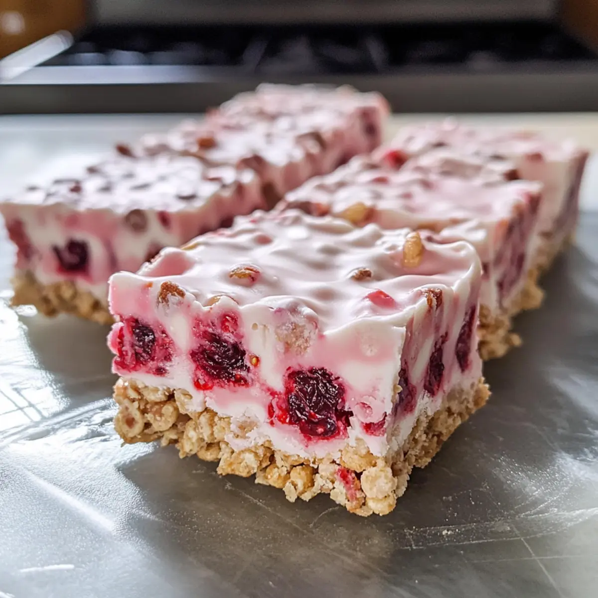 Beeren und Sahne Müsli-Riegel einfach selbst machen