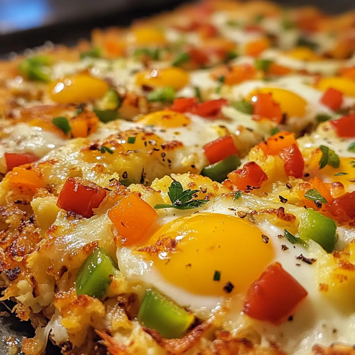Frühstückspizza Kartoffelrösti Kruste für Genießer