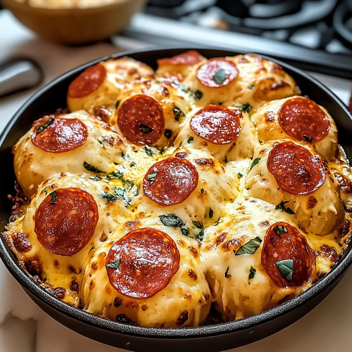 Käse-Pepperoni-Pizza-Bomben für den perfekten Snack