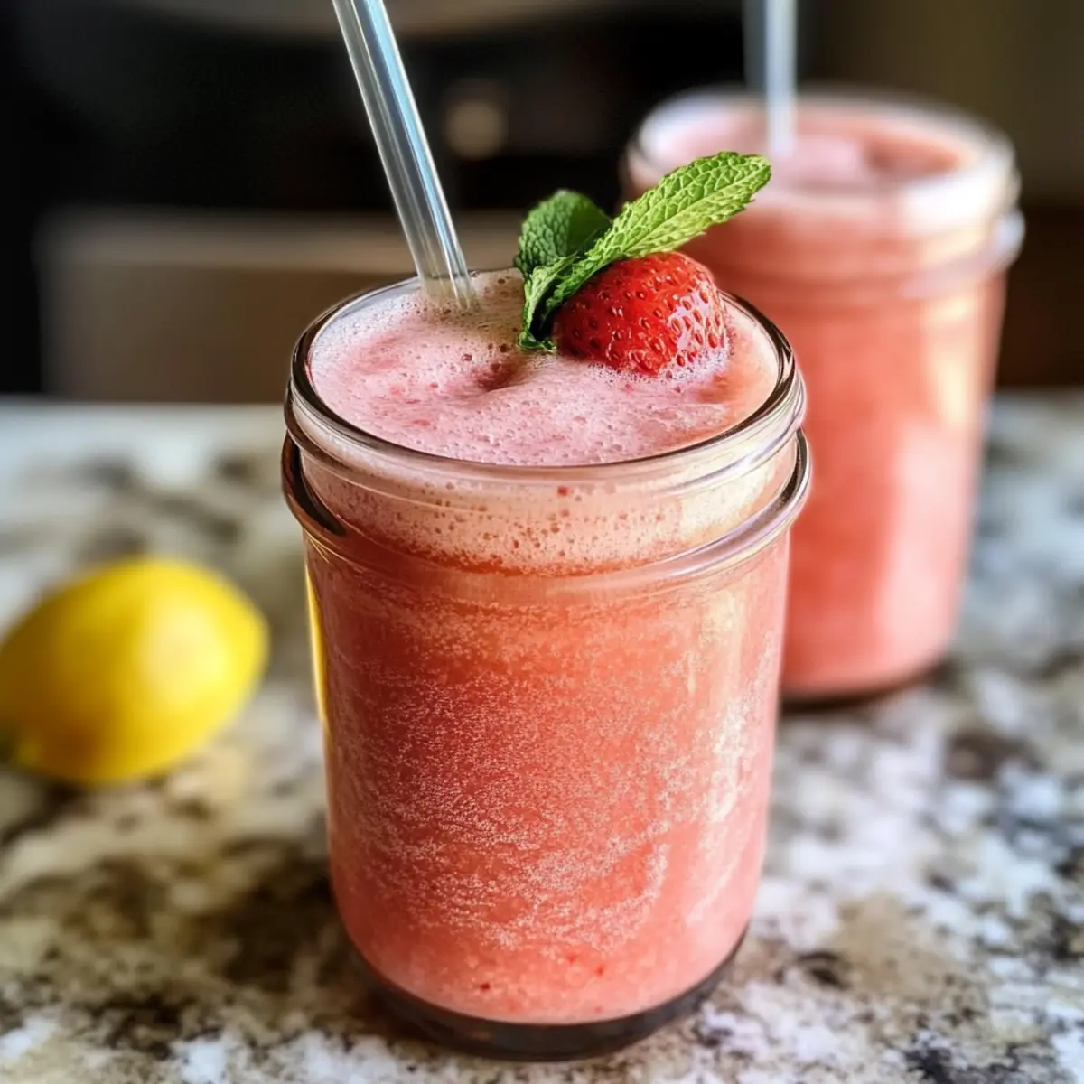 Frosted Erdbeer-Limonade: Erfrischend und Gesund