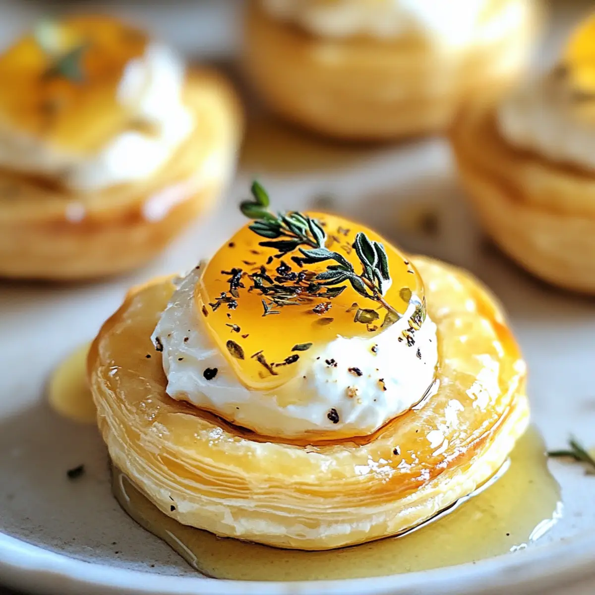 Ziegenkäse und Honig Häppchen für besondere Anlässe