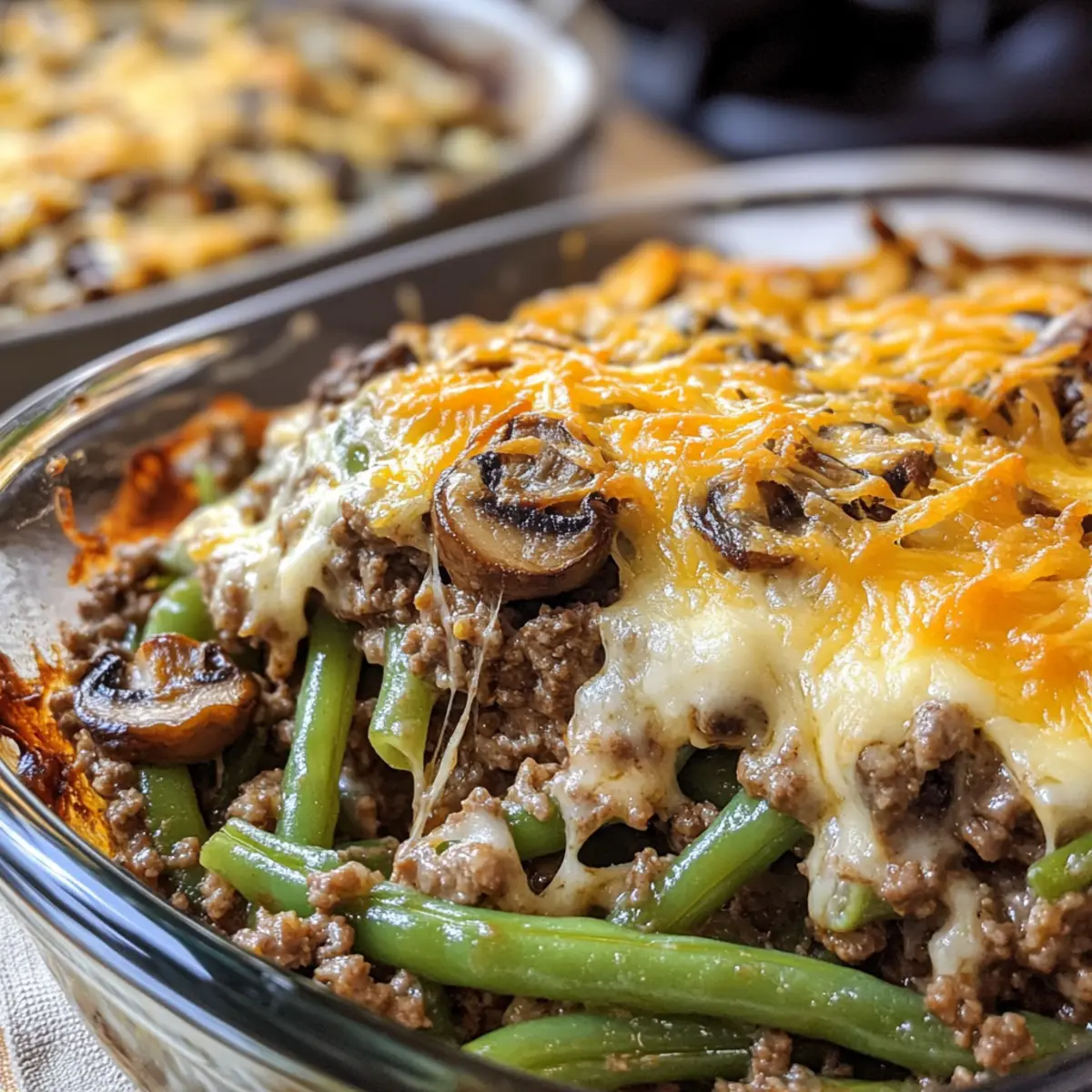 Hamburger grüne Bohnen Auflauf ganz schnell zubereitet