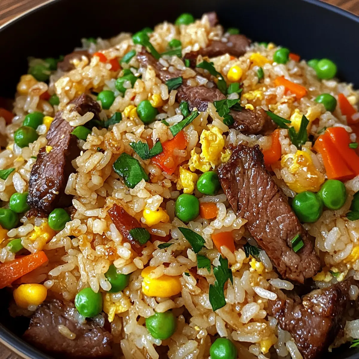 Japanischer BBQ gebratener Reis in 25 Minuten