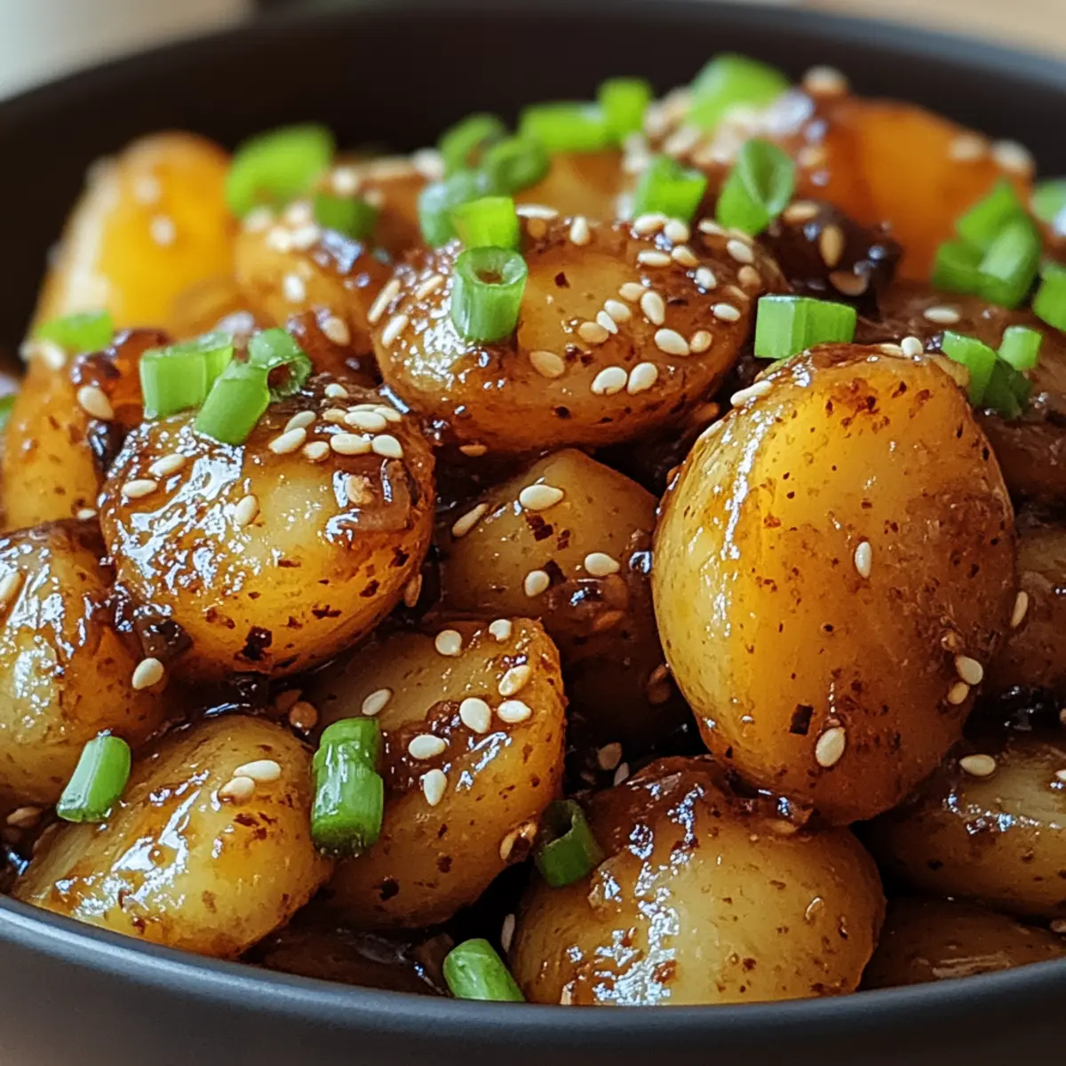 Koreanische geschmorte Kartoffeln einfach zubereiten