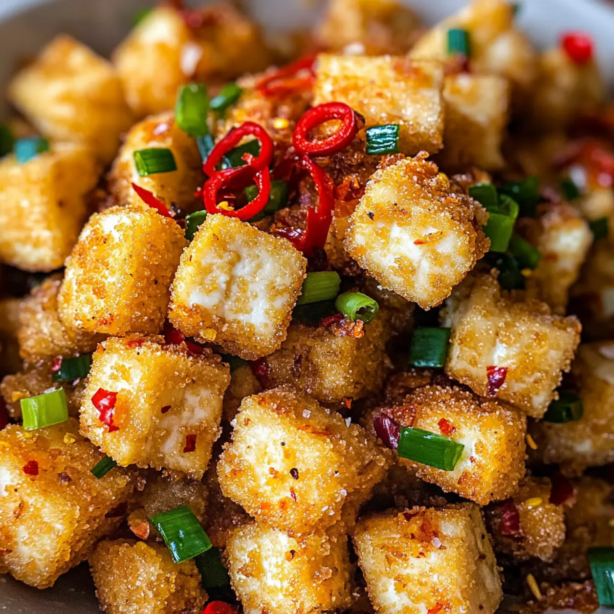 Salz und Chili Tofu – Der perfekte Snack für Zuhause