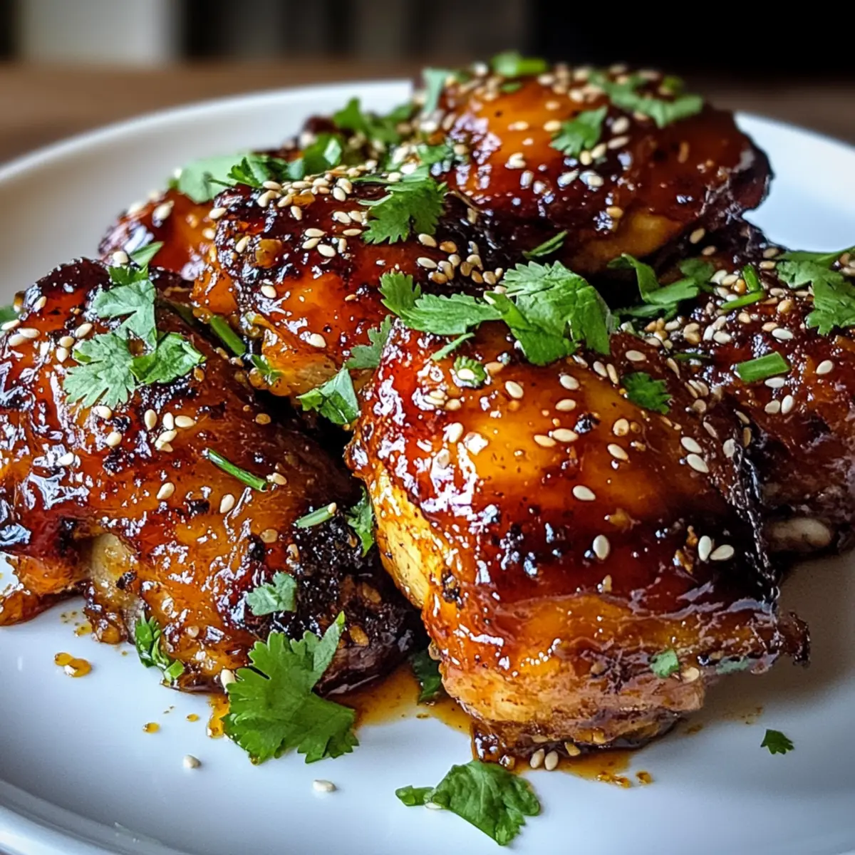 Klebrige Süß-Chili-Hühnchenoberkeulen schnell zubereiten