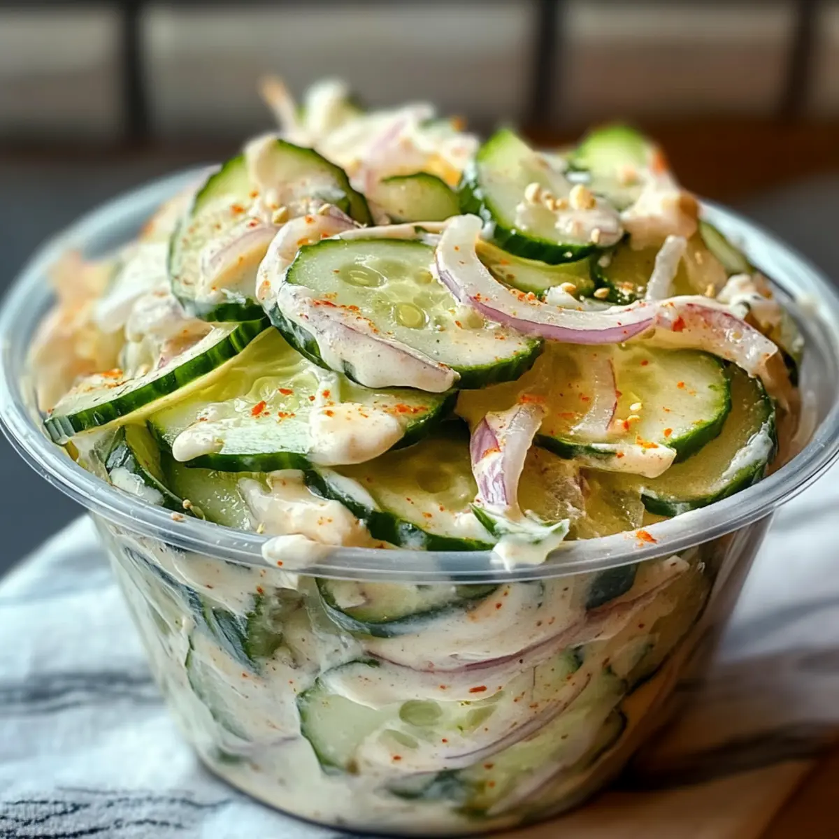 Sushi Gurkensalat – Erfrischend und cremig lecker