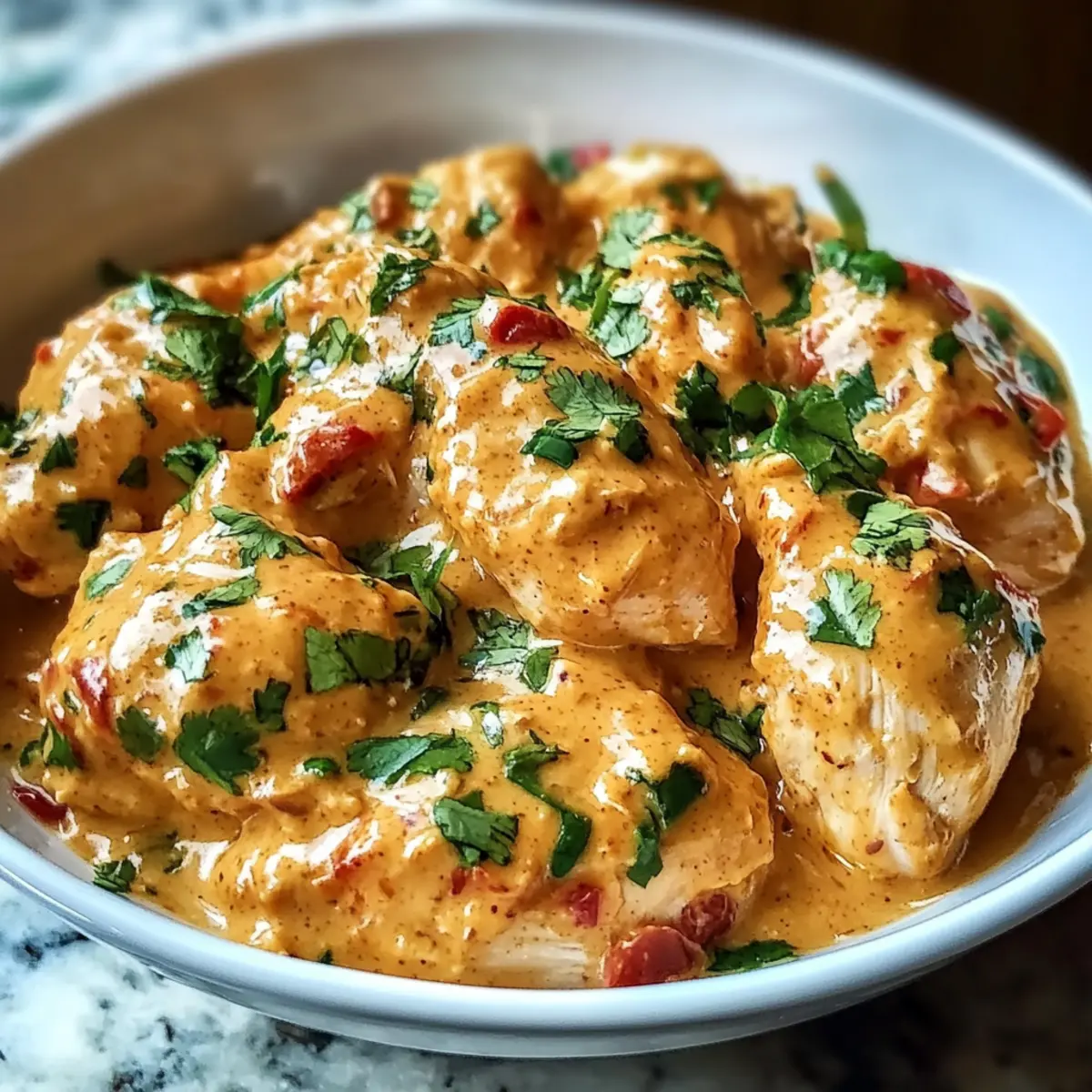 Thailändisches Erdnuss-Hühnchen im Slow Cooker