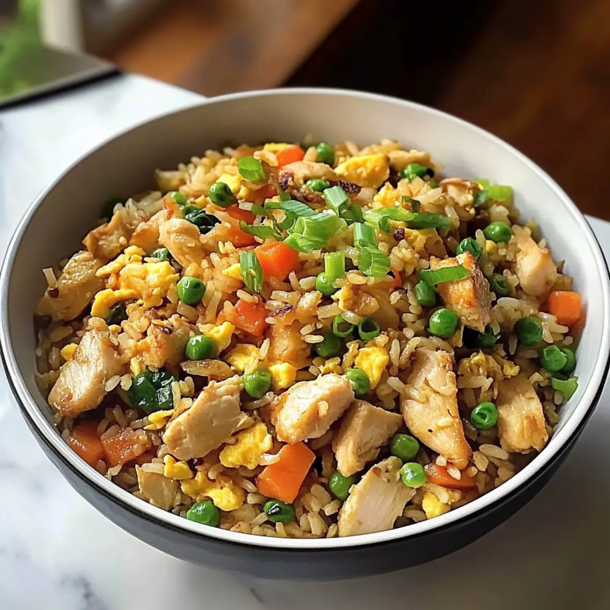 Asiatischer Hühnerbratreis in nur 20 Minuten