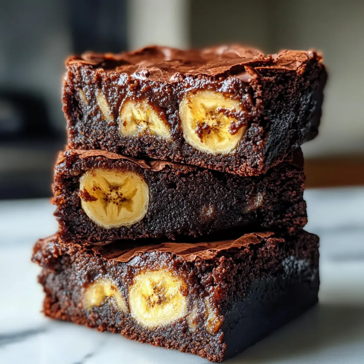 Bananenbrot Brownies für Schokoladenliebhaber