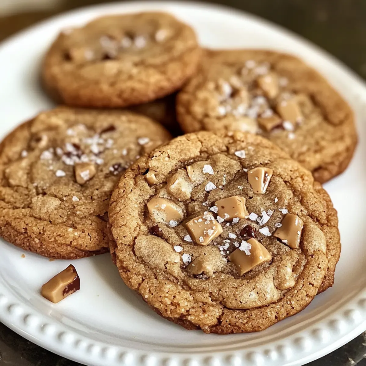 Braune Butter Kaffee Toffee Kekse für Kaffeeliebhaber