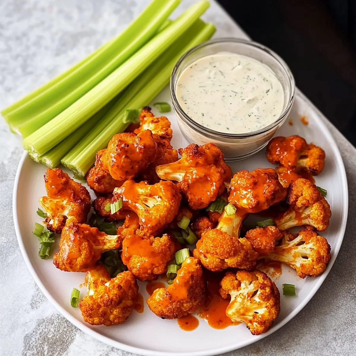 Buffalo Blumenkohl Bissen für perfekte Snack-Abende
