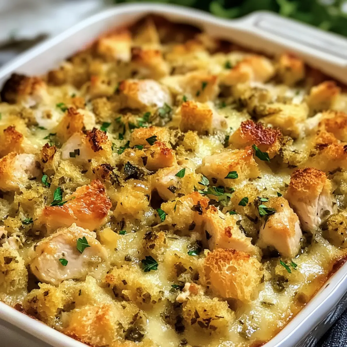 Hähnchen und Füllung Auflauf schnell gemacht