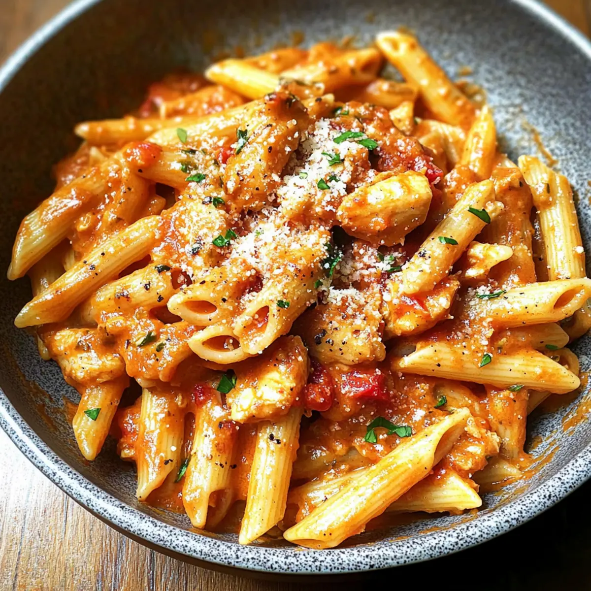 Cremiges Hähnchen all’Arrabbiata in 25 Minuten