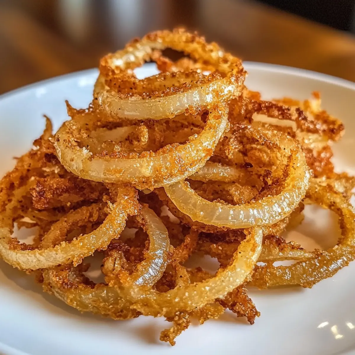 Knusprige Zwiebeln aus der Heißluftfritteuse