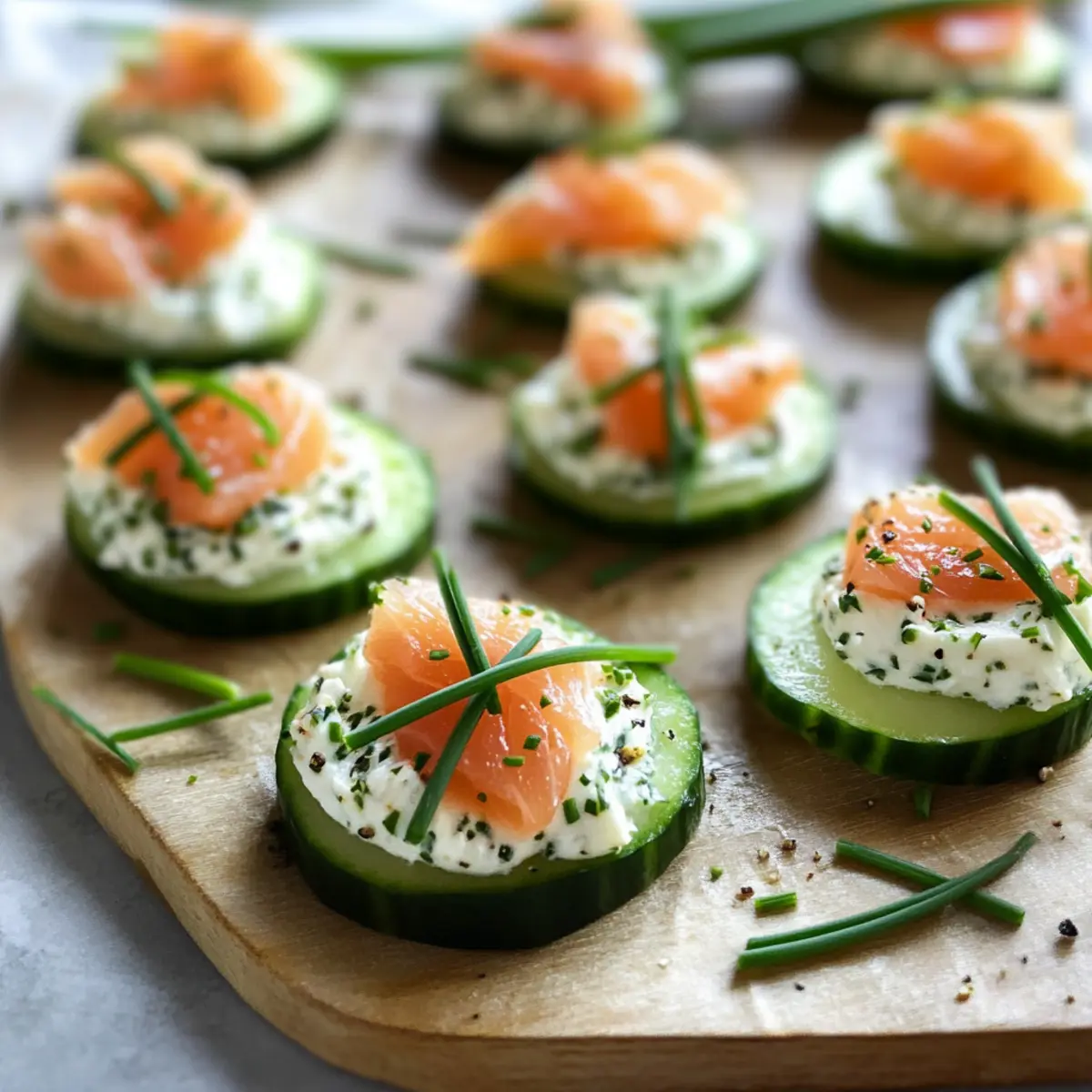 Gurken Räucherlachs für Perfekte Häppchen