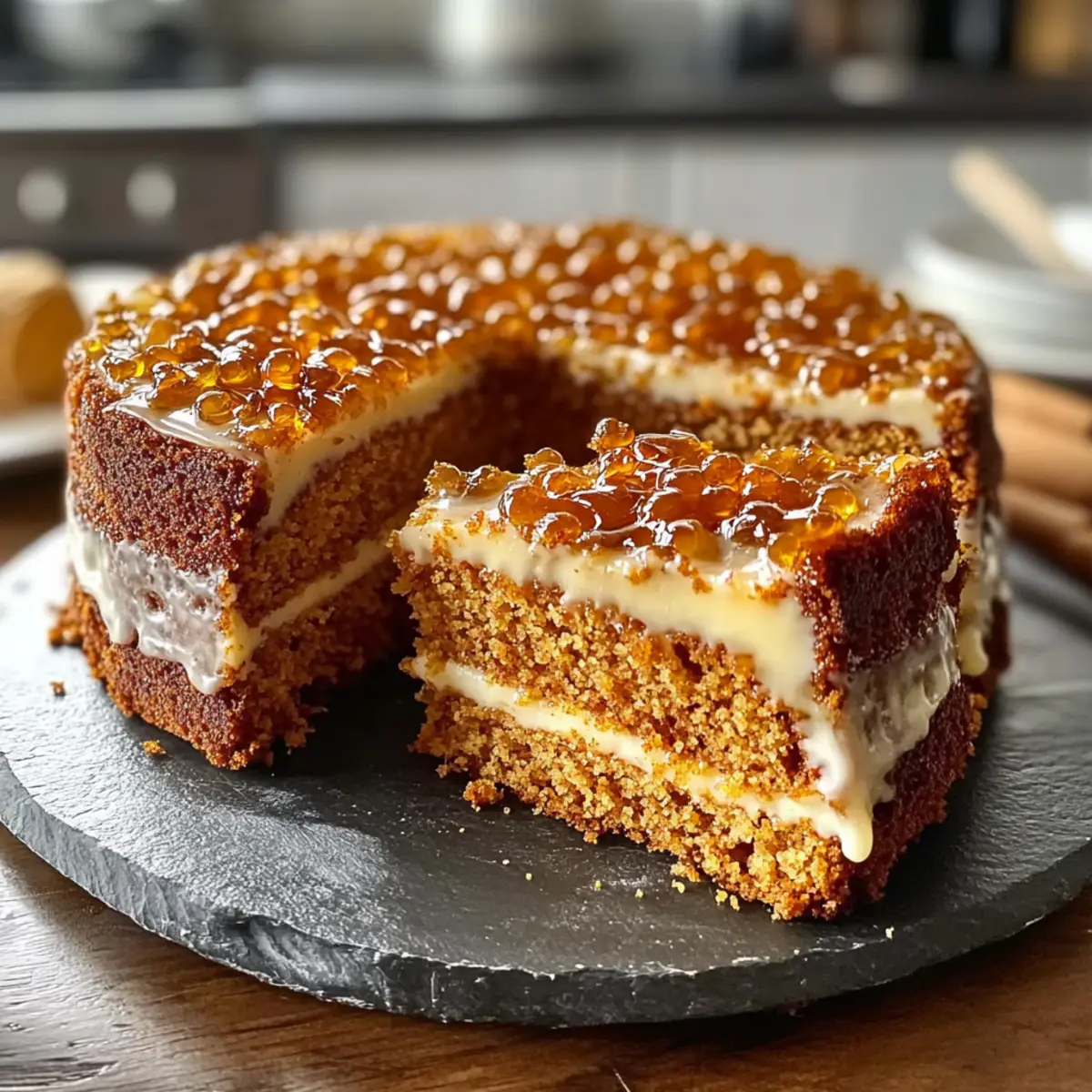 Einfacher Honigkuchen für jeden Anlass genießen