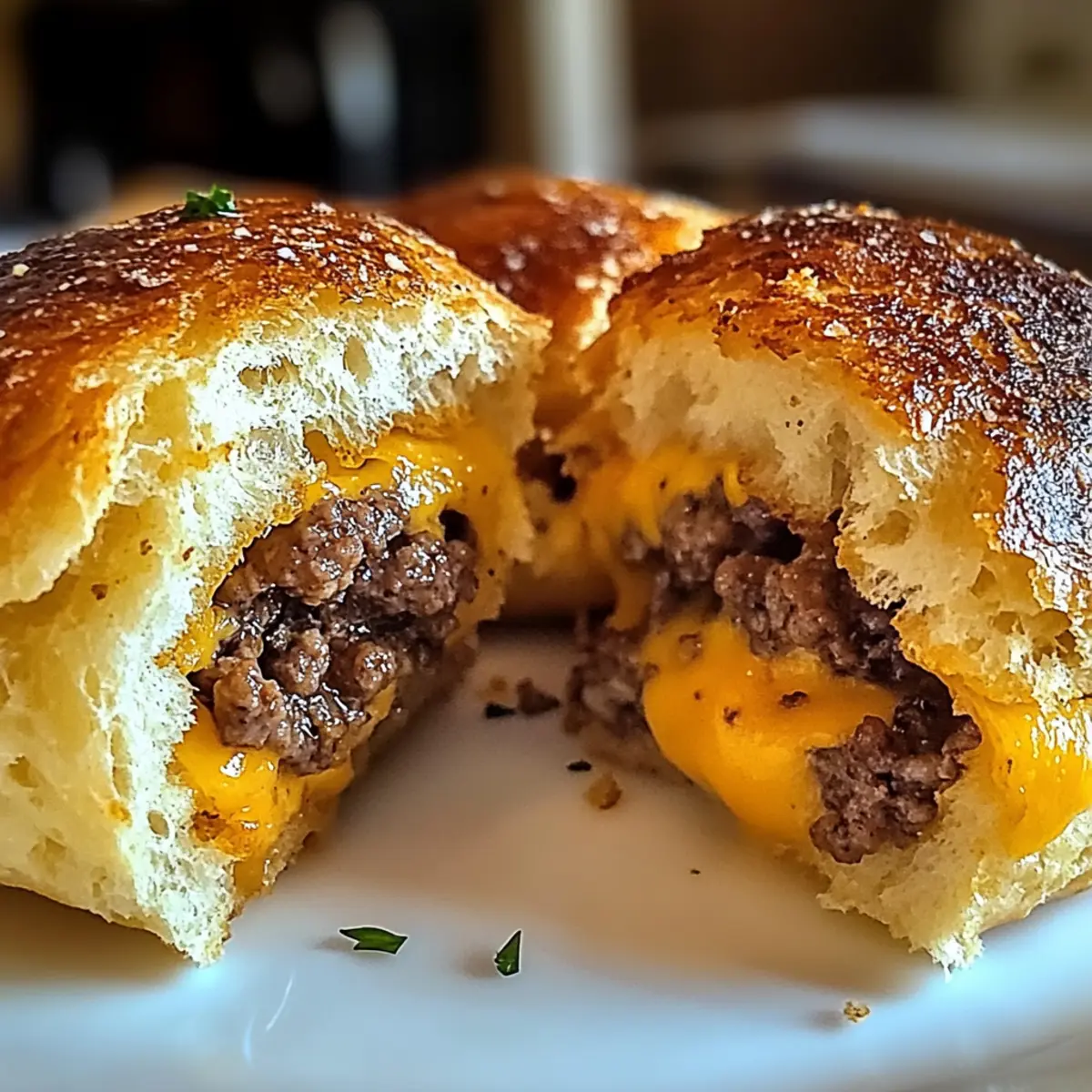 Knoblauch Parmesan Cheeseburger Bomben – Ein Genuss zum Verlieben