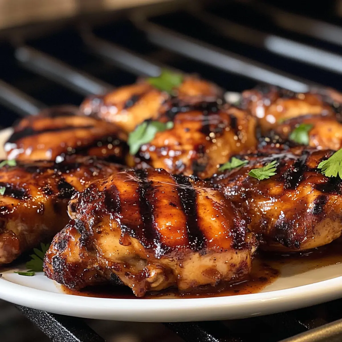 Gegrilltes Hähnchen mit Klebriger Marinade