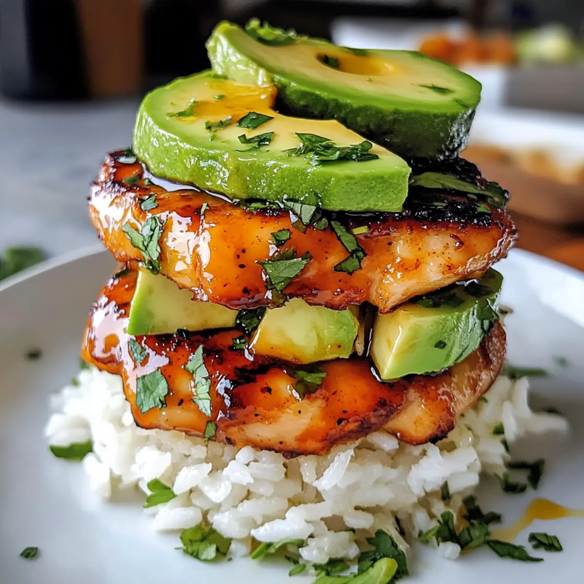 Honig-Limetten-Hähnchen und Avocado-Reis für jeden Tag