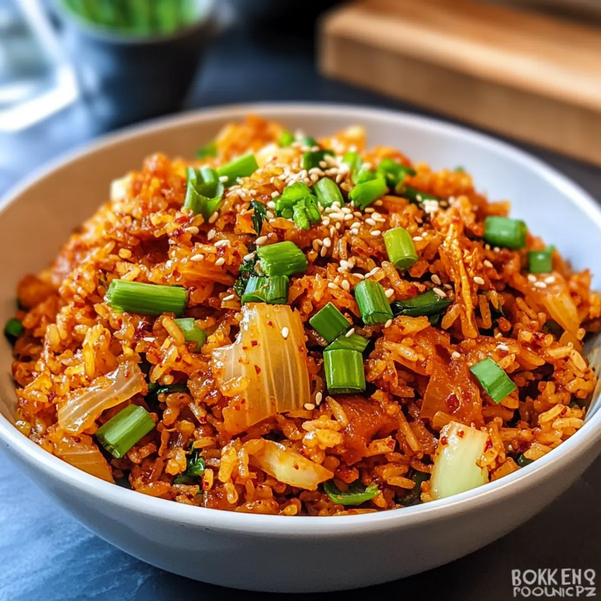Kimchi gebratener Reis: Schnelles und köstliches Rezept
