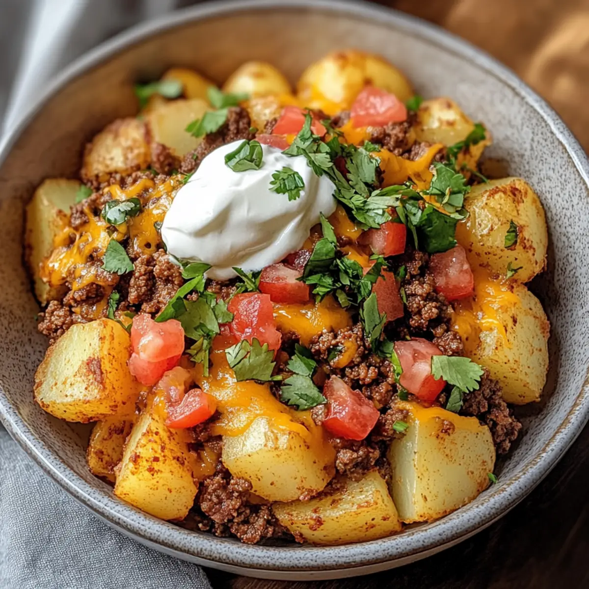 Beladene Fiesta Kartoffelschalen für zuhause genießen