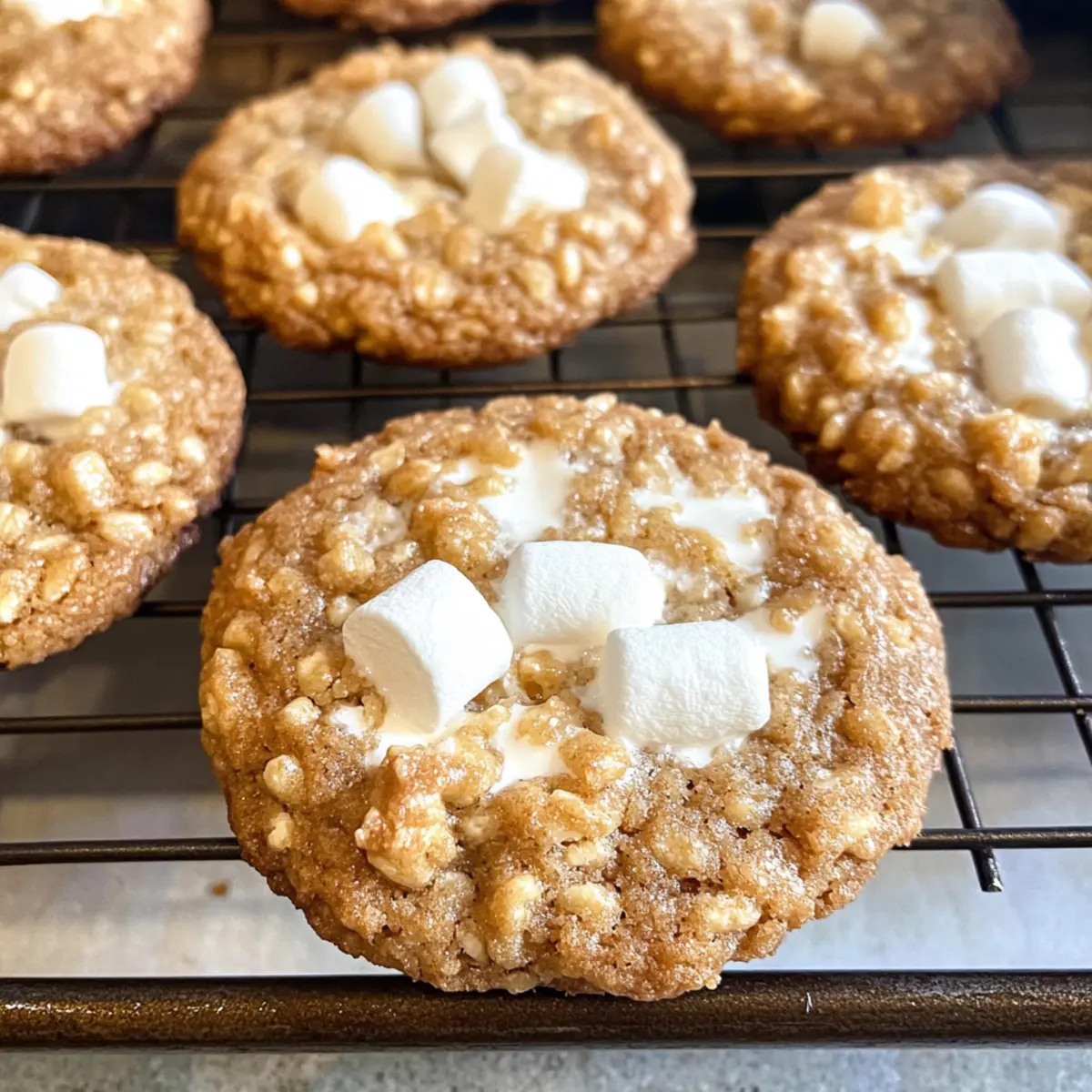 Marshmallow Crispy Cookies der süße Genuss