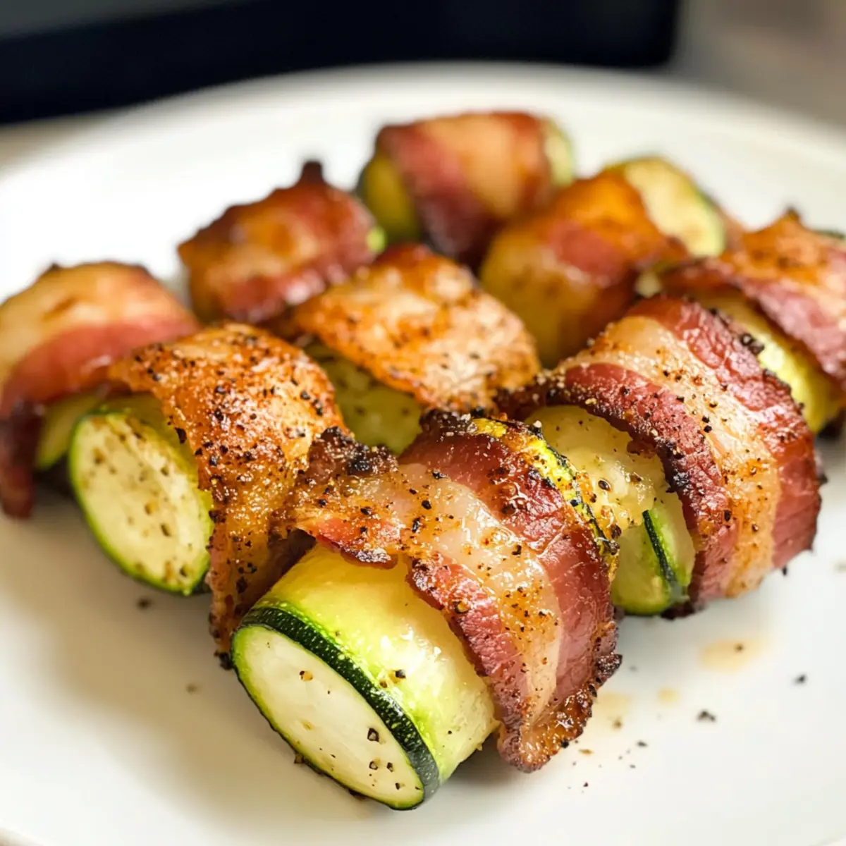 Speck-Umwickelte Zucchini-Bissen für den perfekten Snack