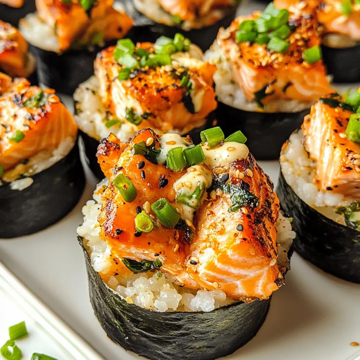 Gebratene Lachs Sushi Tassen für deine nächste Feier