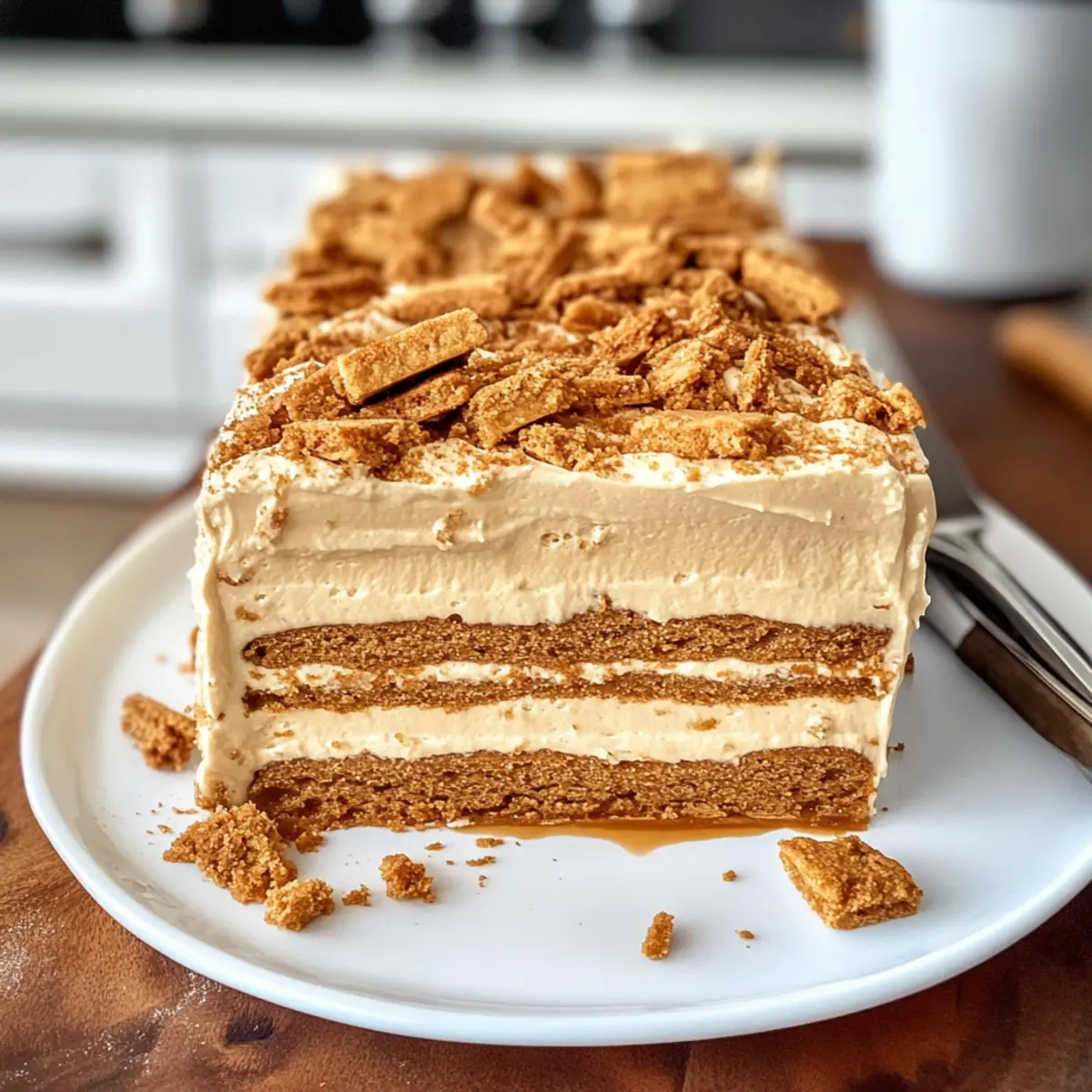 Biscoff Kühlschrankkuchen einfach und lecker