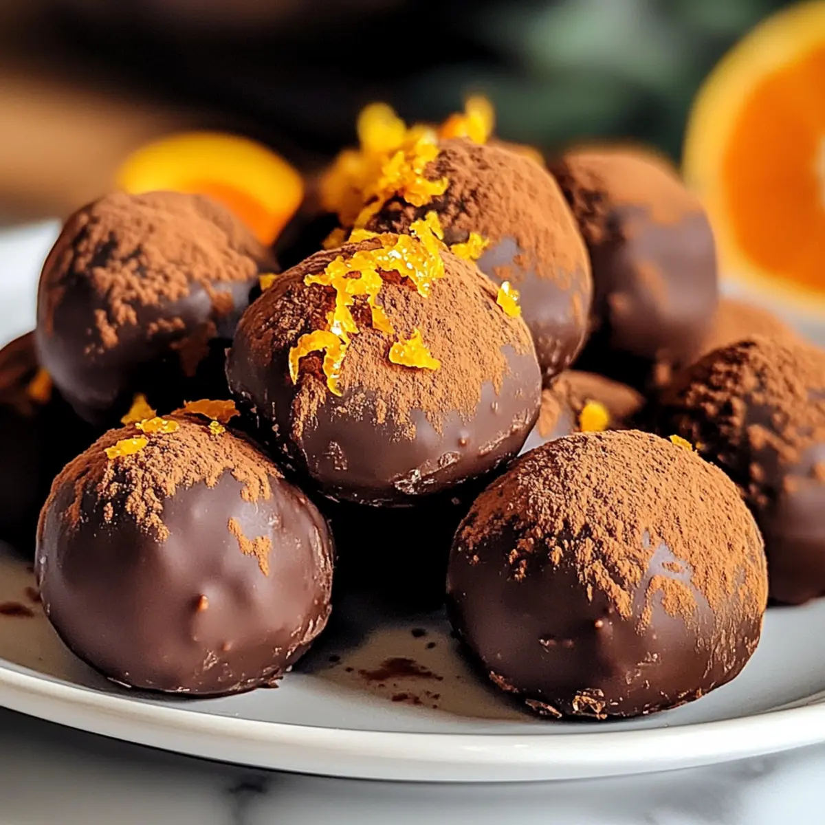 Schokoladenorange Trüffel ganz einfach selbst machen