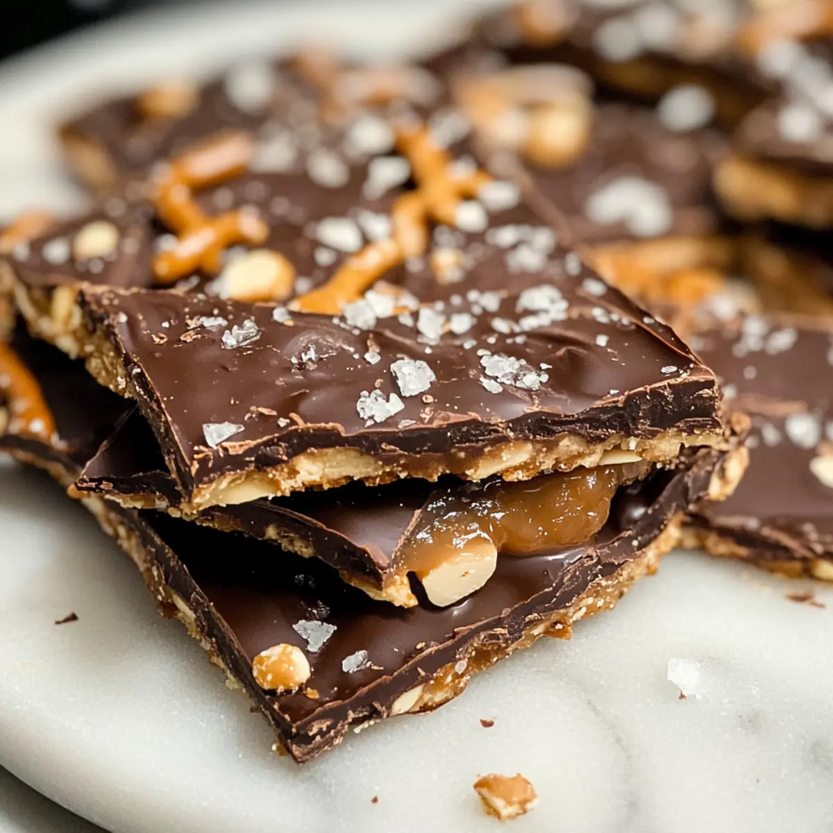 Schokoladenbrezel-Dattel-Rinde: Süß und salzig genießen