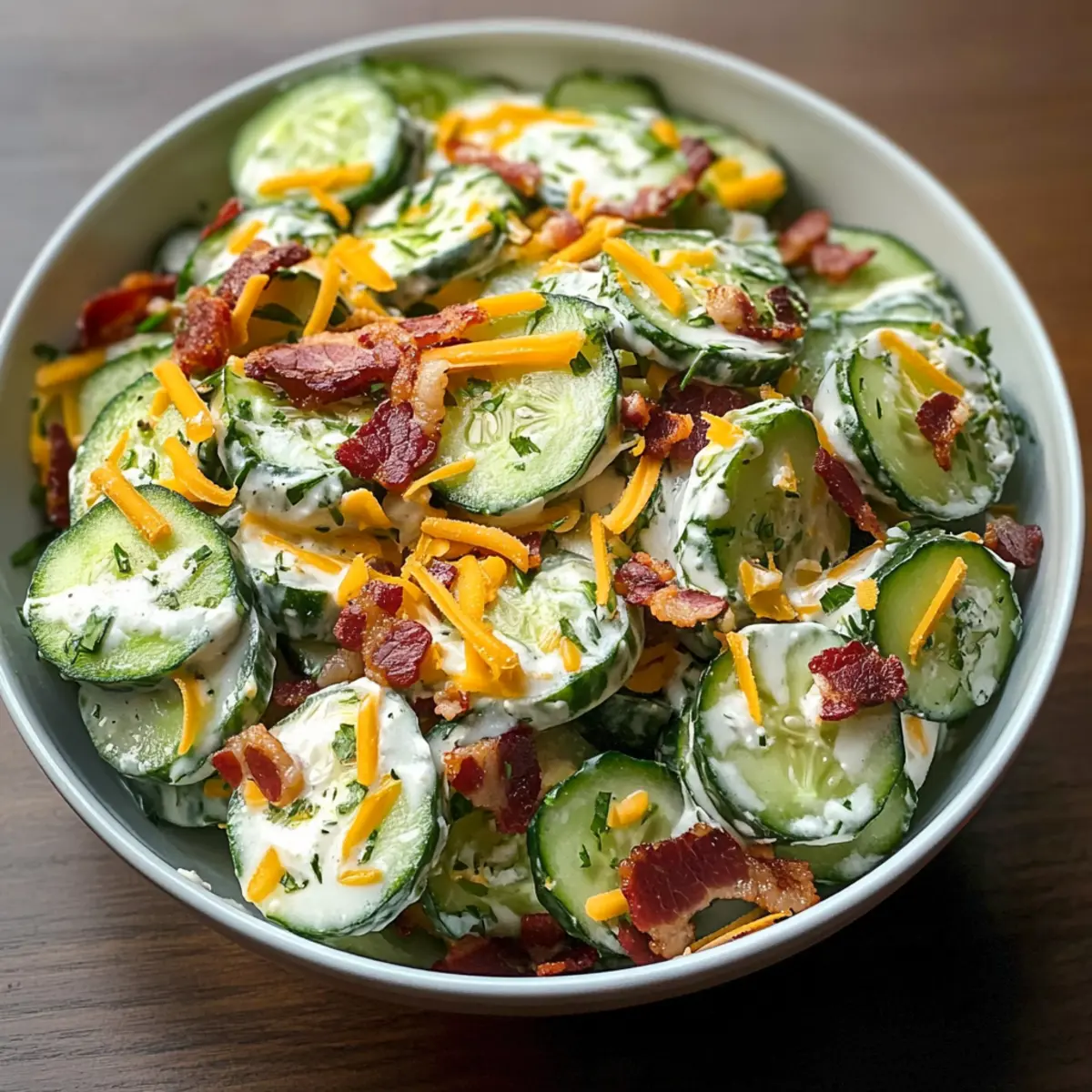 Klassischer Gurken-Ranch-Crack-Salat in 10 Minuten