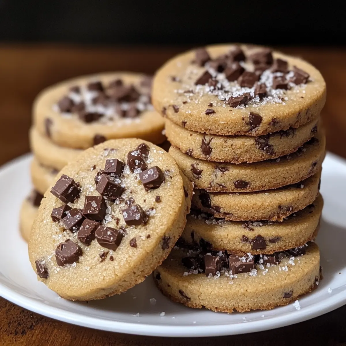 Espresso-Shortbread-Kekse mit Toffee-Stücken Rezept
