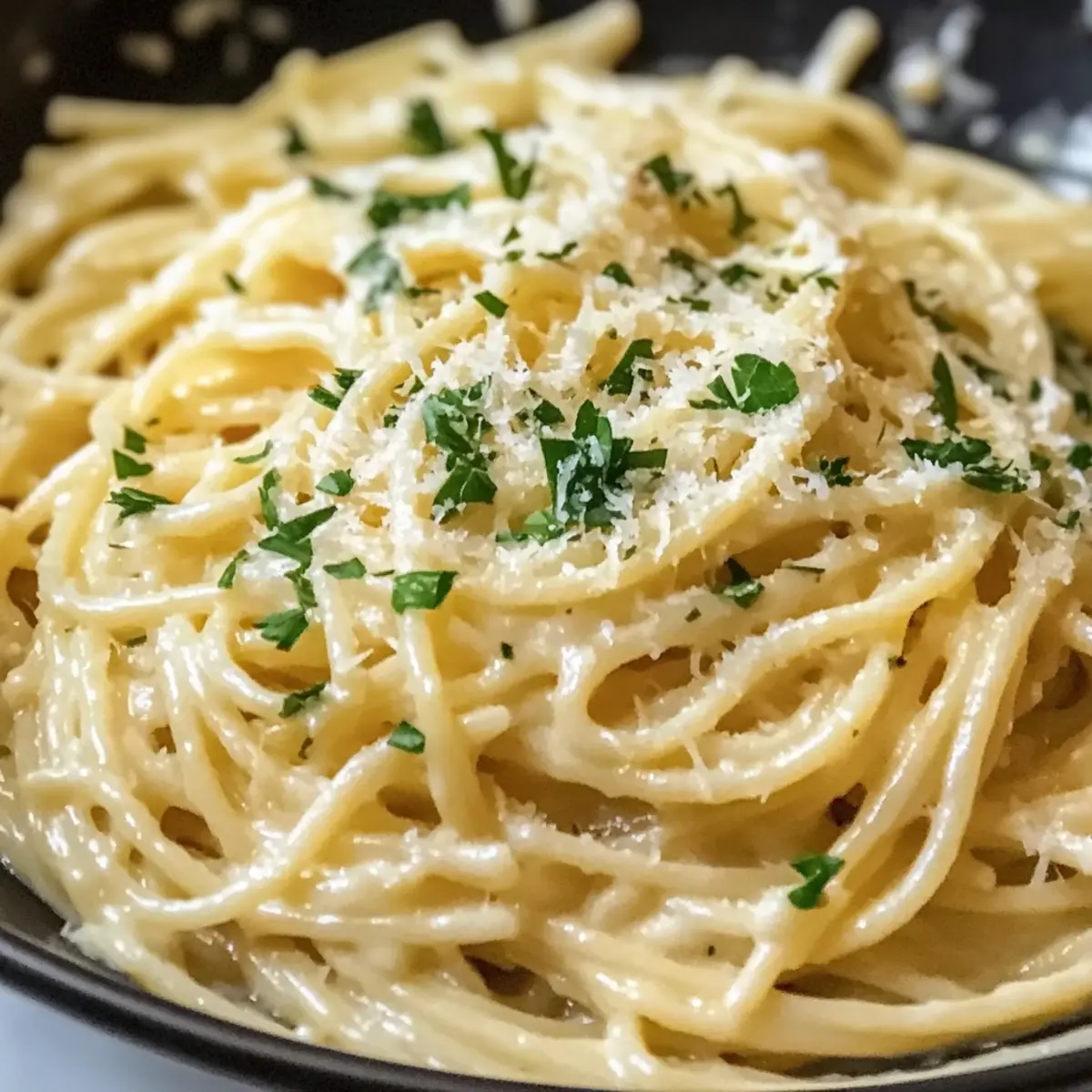 Knoblauch Parmesan Pasta für schnelles Wohlfühlen