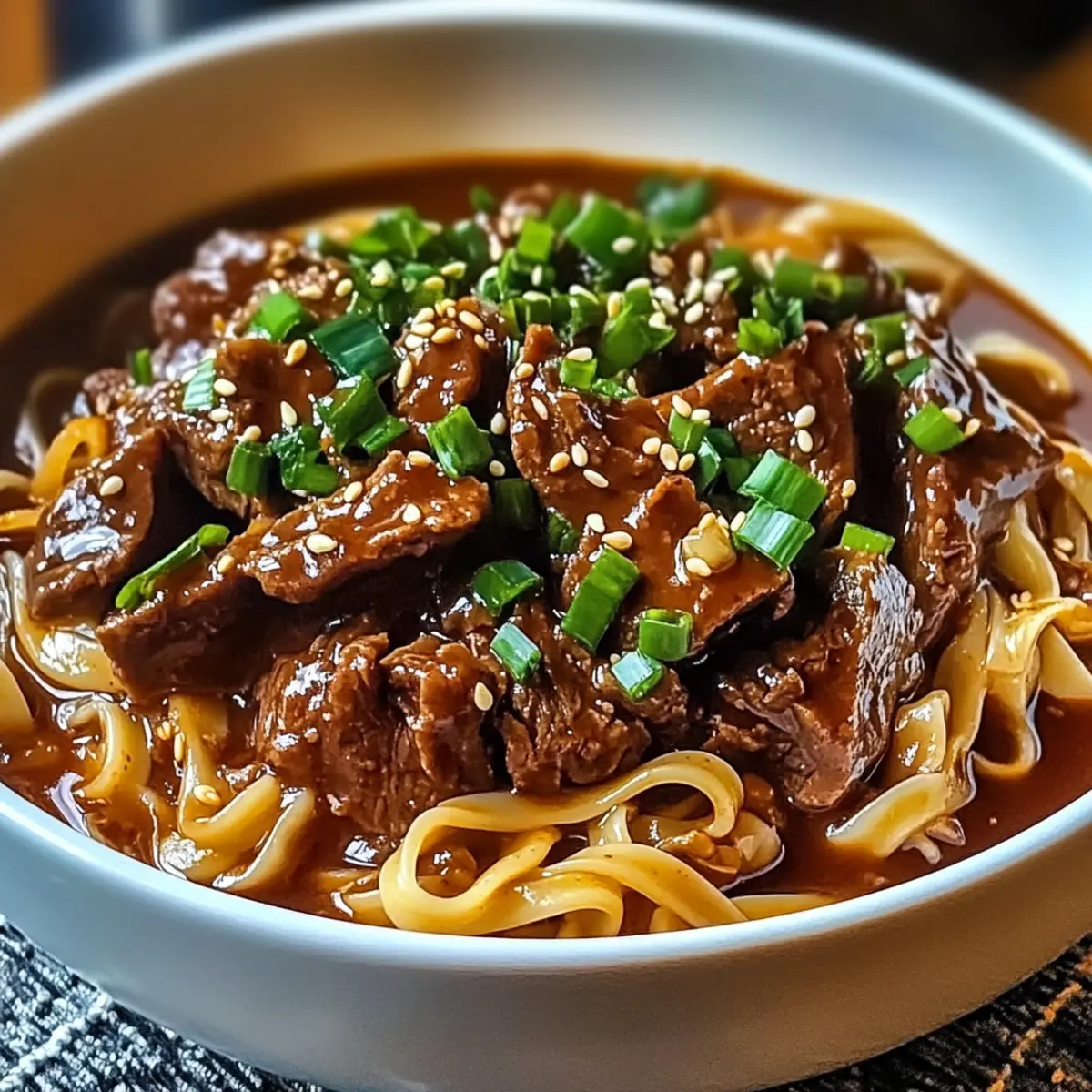 Koreanische Rindfleischnudeln für jeden Tag