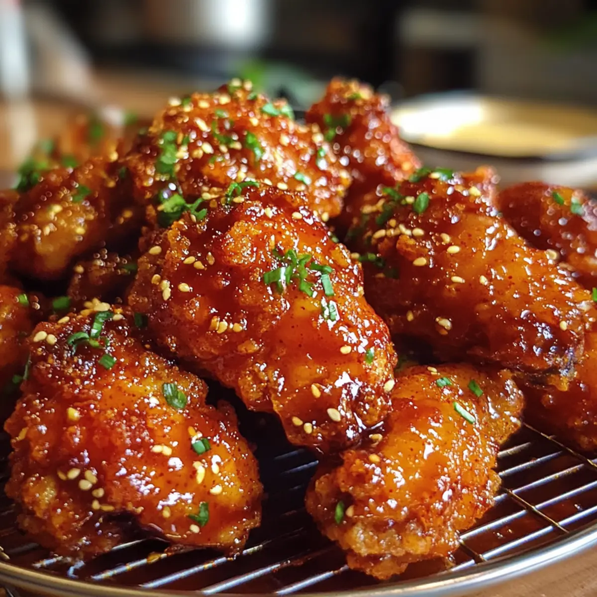 Koreanisches gebratenes Hühnchen: Knusprig und lecker